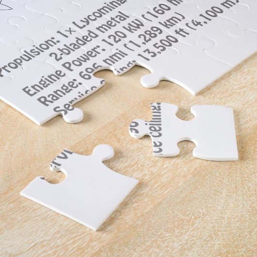 Cessna 172 Skyhawk - Vliegtuigblauwdruk Plannen BD Legpuzzel (Zijkant)