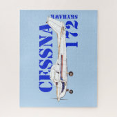 Cessna 172 Skyhawk Vliegtuigontwerp Legpuzzel (Verticaal)