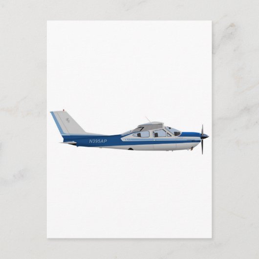 Cessna 177RG kardinaal 395395 Briefkaart (Voorkant)
