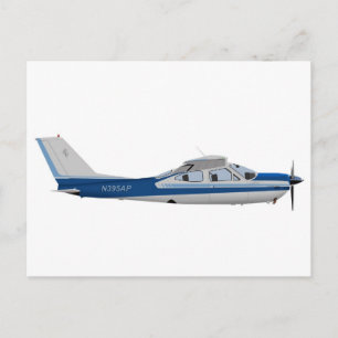 Cessna 177RG kardinaal 395395 Briefkaart