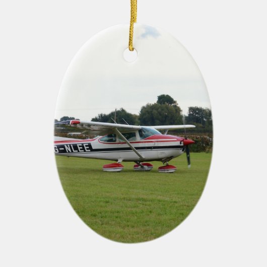 Cessna 182Q Keramisch Ornament (Voorkant)