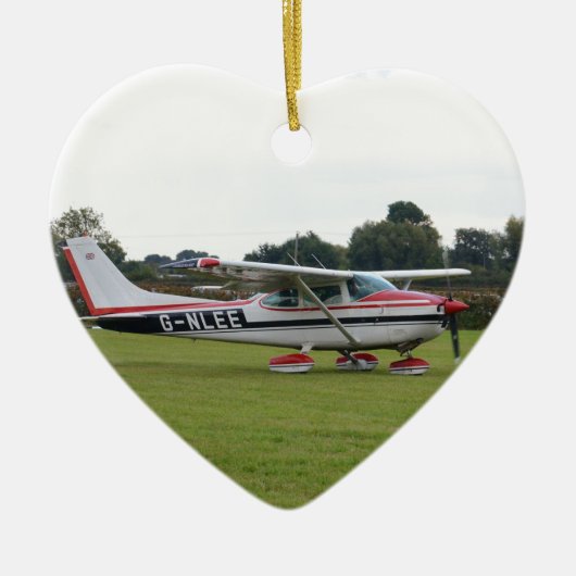 Cessna 182Q Keramisch Ornament (Voorkant)