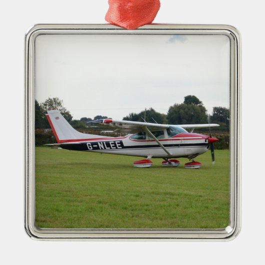 Cessna 182Q Metalen Ornament (Voorkant)