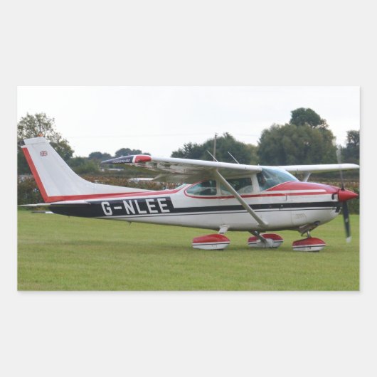 Cessna 182Q Rechthoekige Sticker (Voorkant)