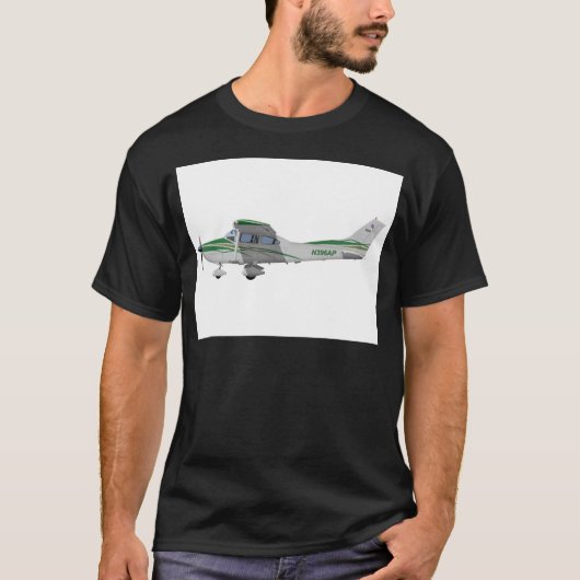Cessna 182T Turbo Skylane II 396396 T-shirt (Voorkant)