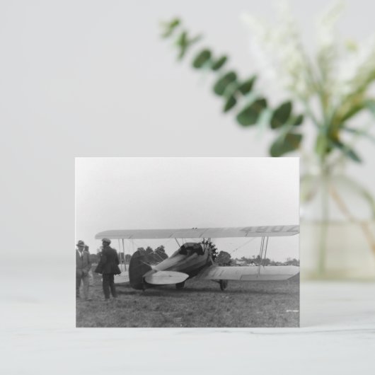  Cessna 1920's Vliegtuig Briefkaart (Staand voorkant)