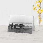  Cessna 1920's Vliegtuig Kaart (Gele Bloem)