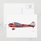Cessna 195 briefkaart (Voorkant / Achterkant)