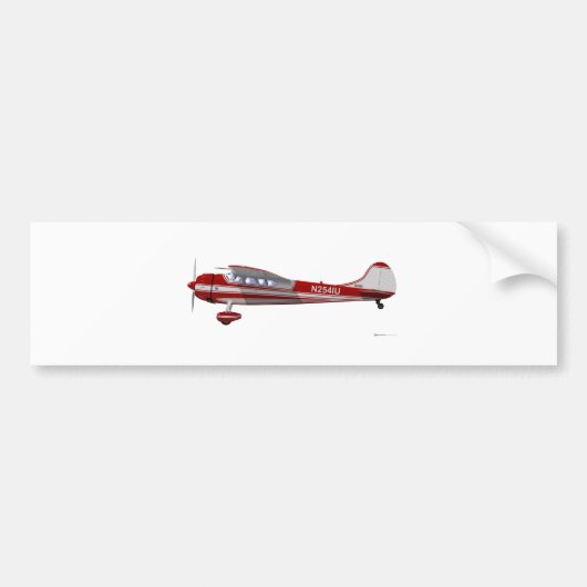 Cessna 195 bumpersticker (Voorkant)