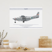 Cessna 208 Bahamas Poster (Keuken)