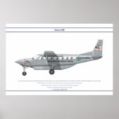 Cessna 208 Bahamas Poster (Voorkant)