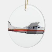 Cessna 210P Centurion 394394 Keramisch Ornament (Links)
