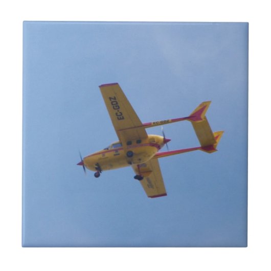Cessna 337G Super Skymaster Tegeltje (Voorkant)