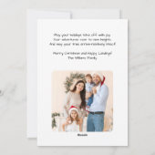 Cessna Airplane carries Christmas Tree Photo Funny Feestdagenkaart (Achterkant)