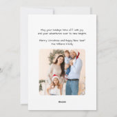 Cessna Airplane Christmas Tree in Hangar & Photo  Feestdagenkaart (Achterkant)