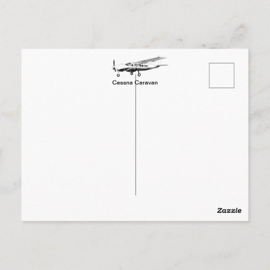Cessna Caravan Post Card "Nose to the Wind" Briefkaart (Achterkant)