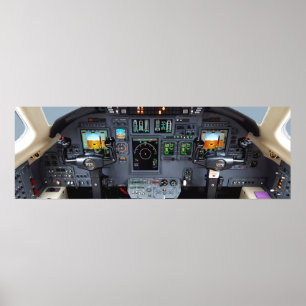 Cessna Citation XLS-instrumentenpaneel Poster