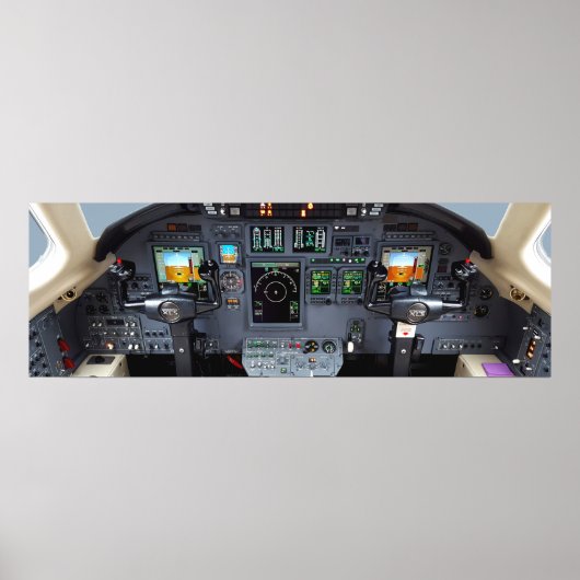 Cessna Citation XLS-instrumentenpaneel Poster (Voorkant)