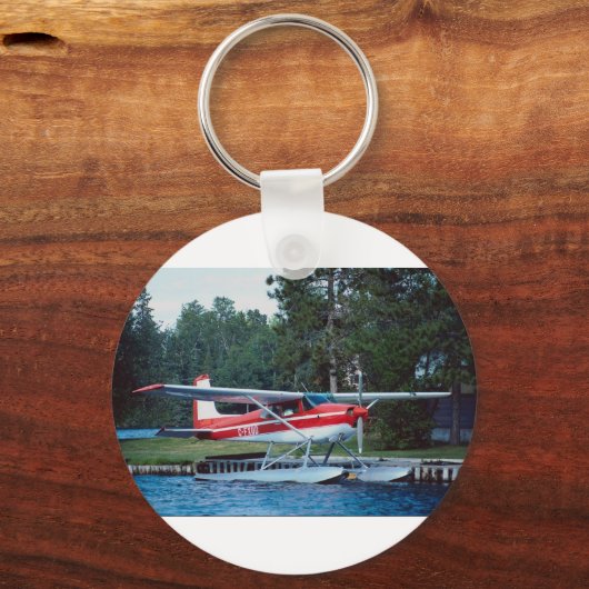 Cessna-drijfvliegtuig Sleutelhanger (Voorkant)