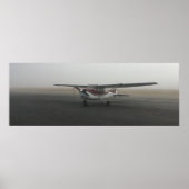 Cessna in mist poster (Voorkant)