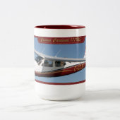 Cessna Kardinaal 177RG Tweekleurige Koffiemok (Center)