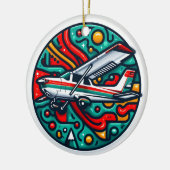 Cessna Keramisch Ornament (Links)