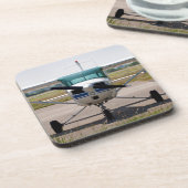 Cessna light vliegtuig bier onderzetter (Linkerzijde)