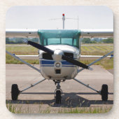 Cessna light vliegtuig bier onderzetter (Voorkant)
