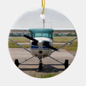 Cessna light vliegtuig keramisch ornament (Voorkant)