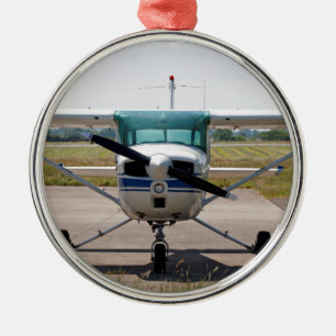 Cessna light vliegtuig metalen ornament