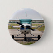 Cessna light vliegtuig ronde button 5,7 cm (Voorkant)