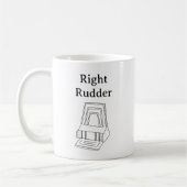 Cessna links roer rechts roer grappig luchtvaart koffiemok (Links)