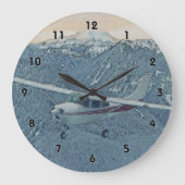 Cessna - Mt. Rainier Clock Grote Klok (Voorkant)