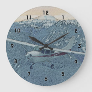 Cessna - Mt. Rainier Clock Grote Klok
