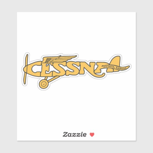 Cessna  op maat gesneden vinyl Sticker (Vel)