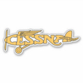 Cessna  op maat gesneden vinyl Sticker (Voorkant)