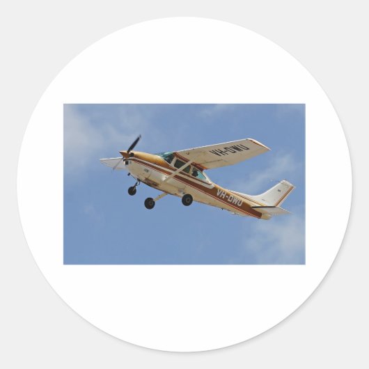 Cessna Ronde Sticker (Voorkant)