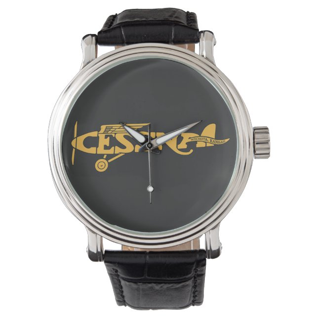 Cessna Vintage Horloge (Voorkant)