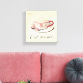 C'est Bon Bon Canvas Afdruk (Insitu (Woonkamer))