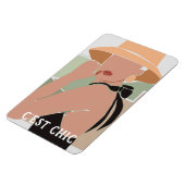 C'est chique Franse vrouw flexibele foto magneet (Linkerzijde)