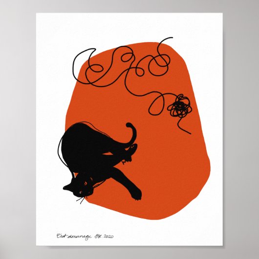 C'est Dommage (Wat een schande) Poster (Voorkant)