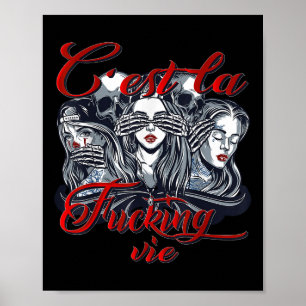 Cest la Foring Vie Niet spreken, horen en zien Tat Poster