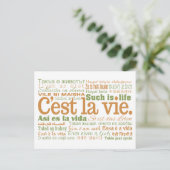 C'est La Vie aangepaste briefkaarten (Staand voorkant)