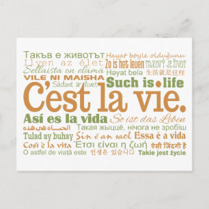 C'est La Vie aangepaste briefkaarten
