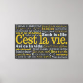 C'est La Vie aangepaste canvas afdrukken (Voorkant)