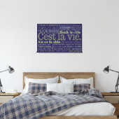 C'est La Vie aangepaste canvas afdrukken (Insitu(Bedroom))