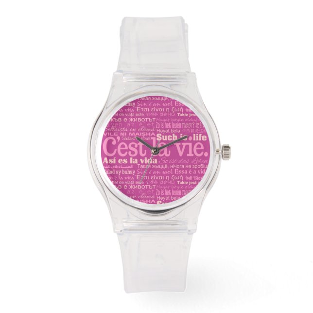 C'est La Vie aangepaste horloges (Voorkant)