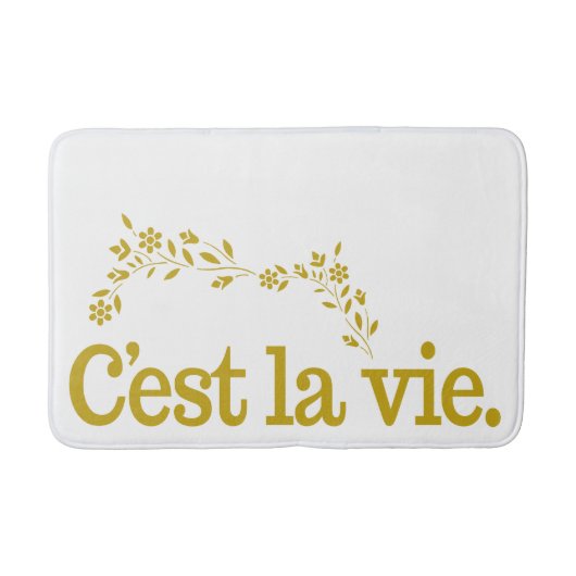 C'est La Vie aangepaste kleurbadmatten Badmat (Voorkant)