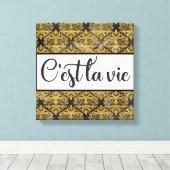 C'est La Vie Canvas Print (Insitu (Houten vloer))