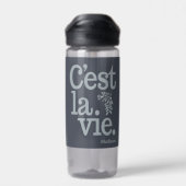 C'est La Vie Custom Name Waterfles (Achterkant)
